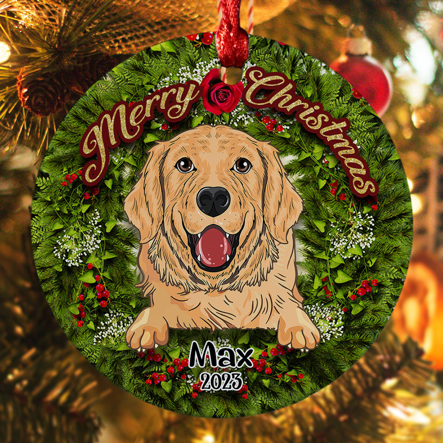 Personalized Ornaments With Dog