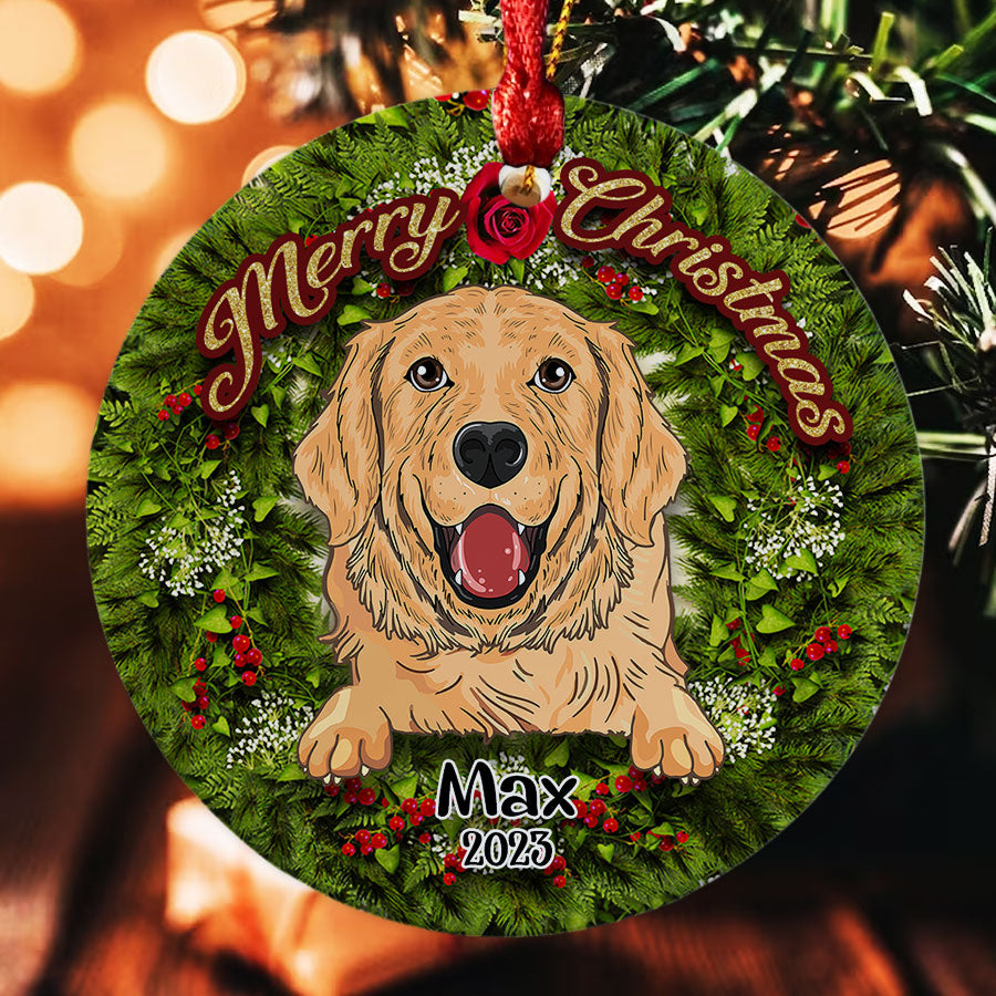 Personalized Ornaments With Dog