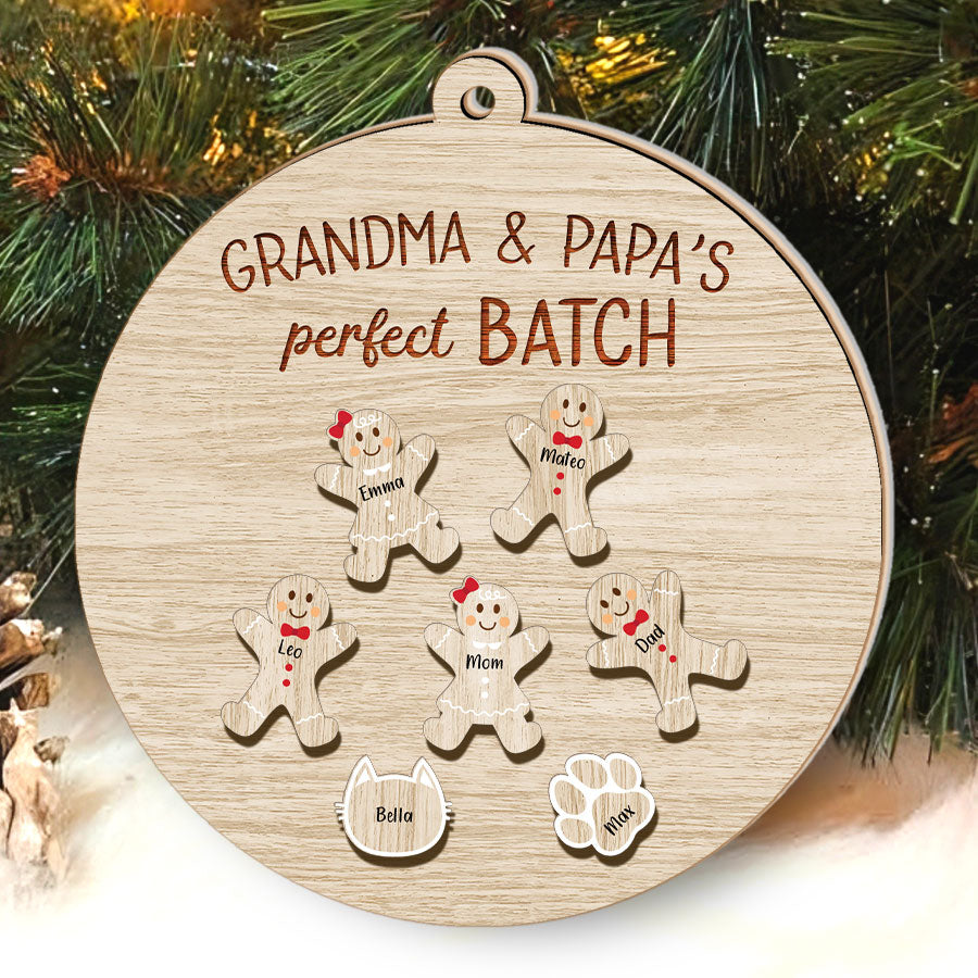 Grandma Grandpa Perfect Batch Ornament