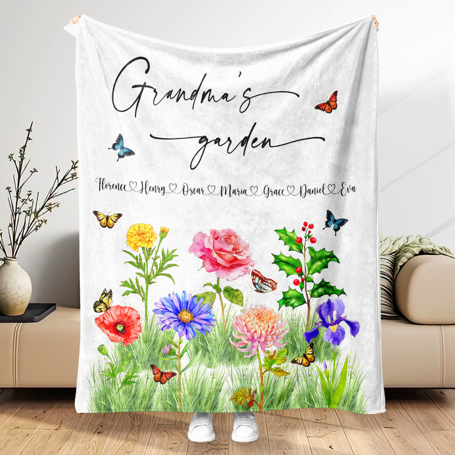 Custom Grandma’s Garden Birth Flowers Gifts