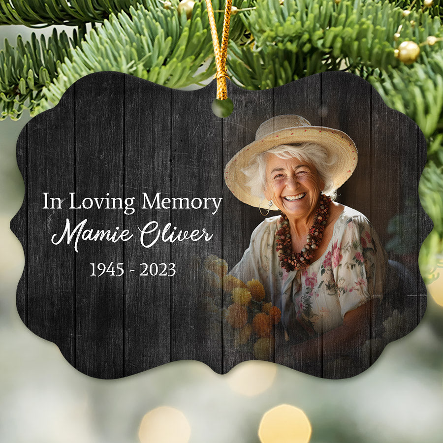 Memorial Ornament With Picture