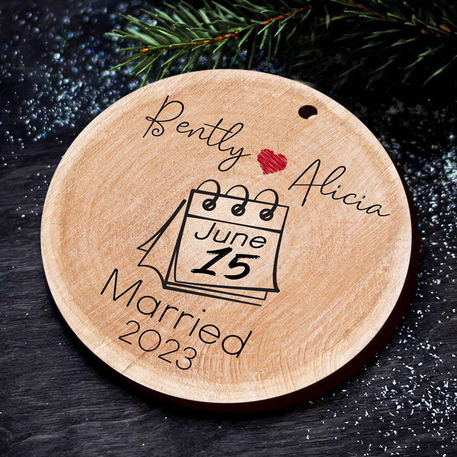 Custom Wedding Ornaments