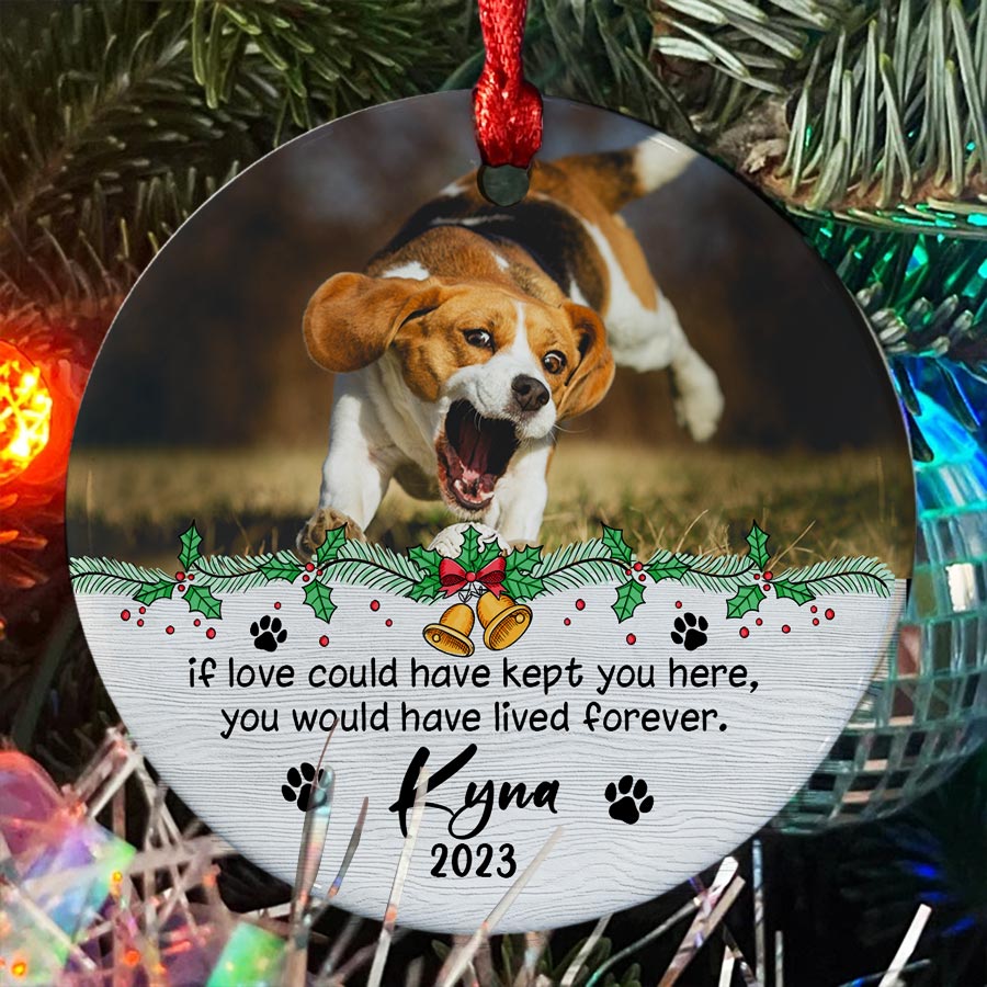 Memorial Christmas Ornament for Dog