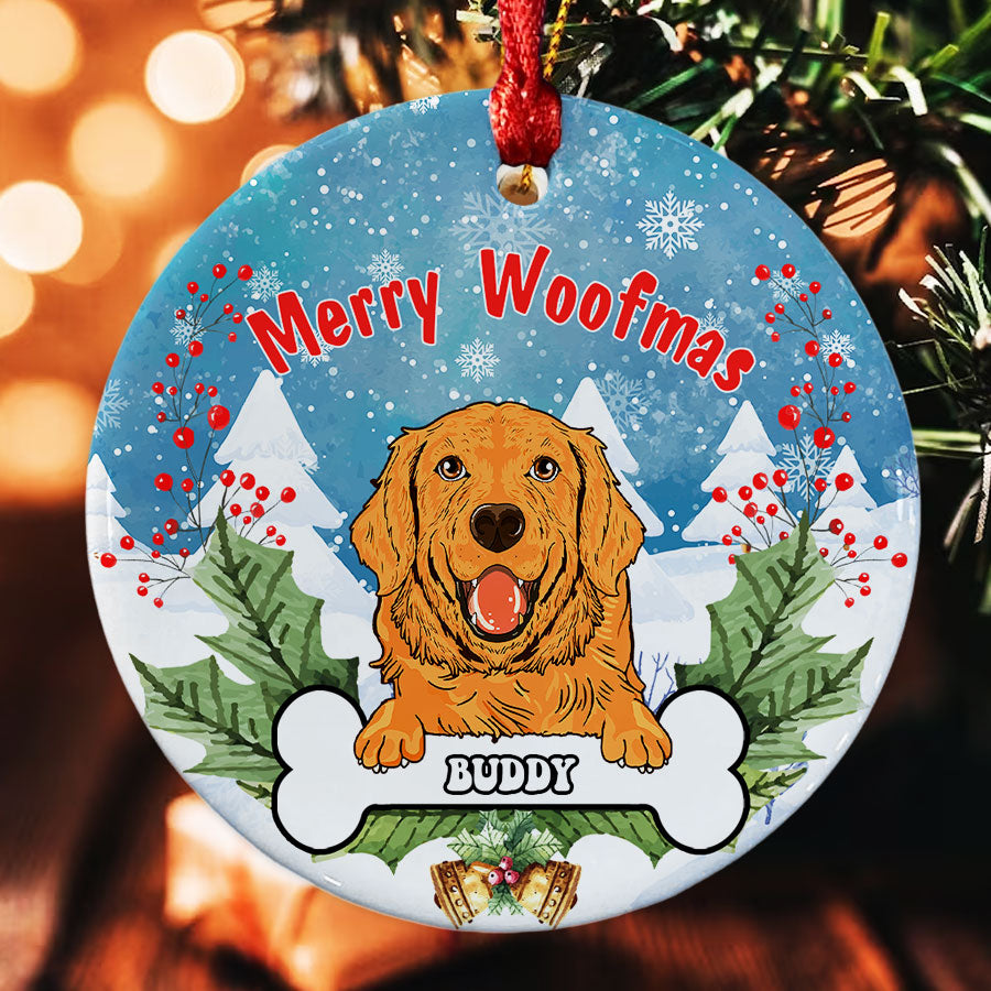 Personalized Dog Christmas Ornaments