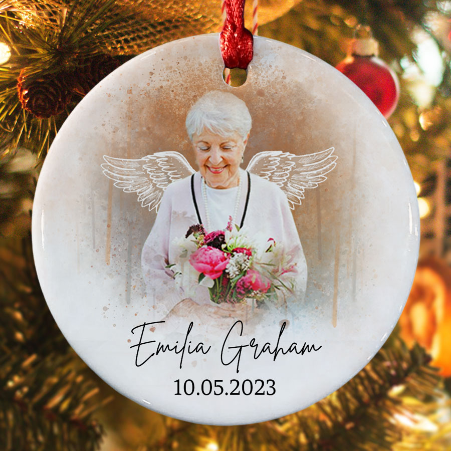 Memorial Ornament Mom In Heaven Christmas Ornament Mom Memorial