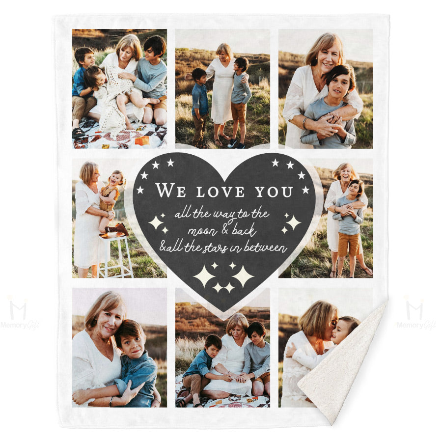 Collage Pictures Throw Blanket