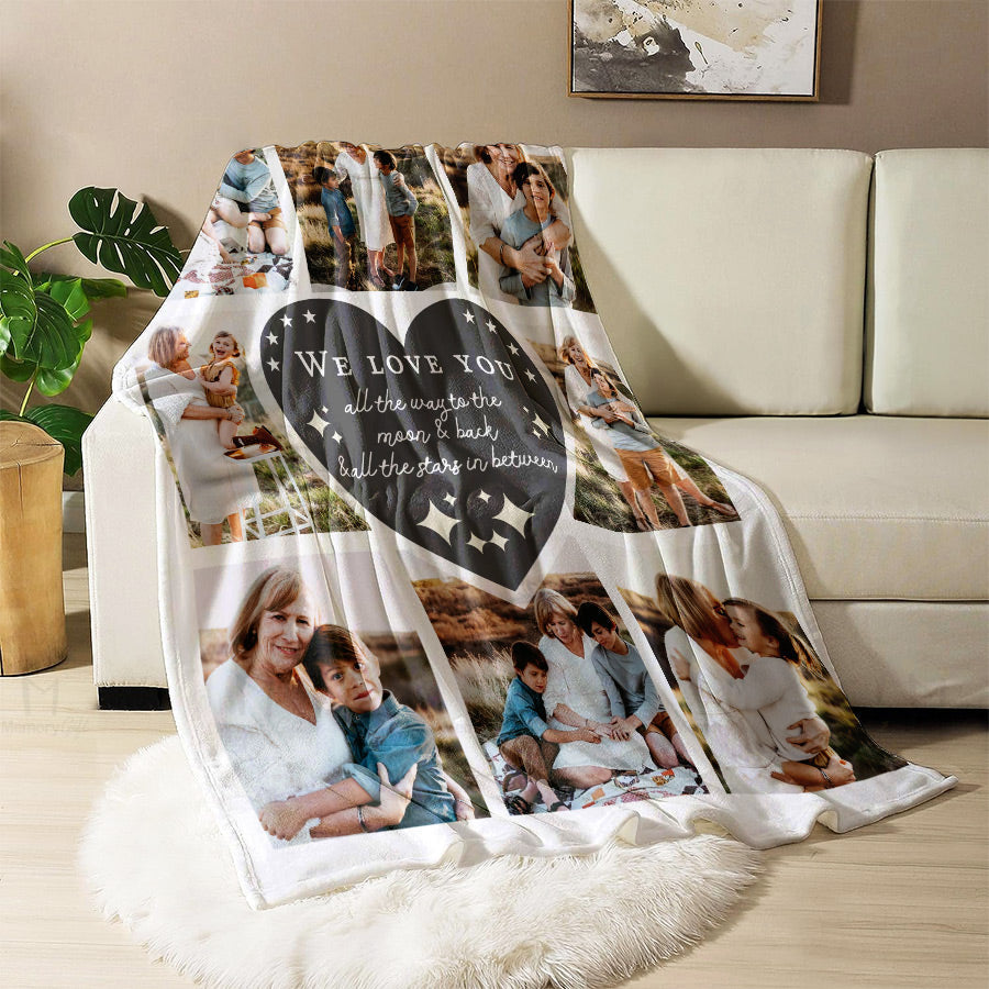 Collage Pictures Throw Blanket