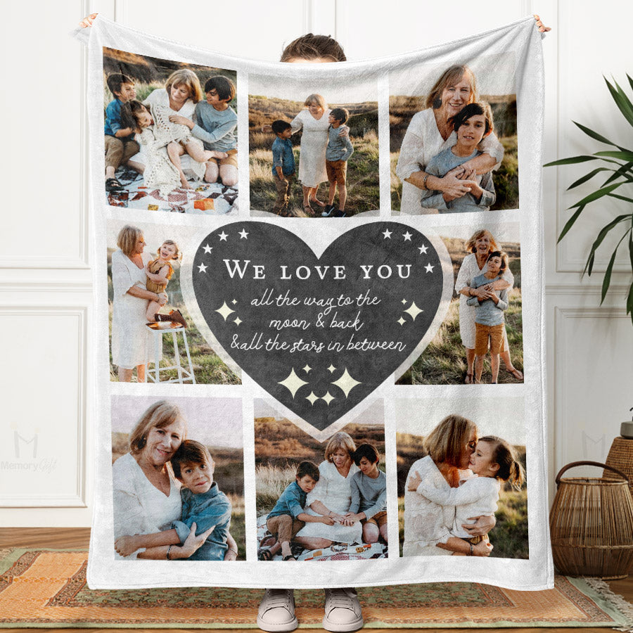 Collage Pictures Throw Blanket