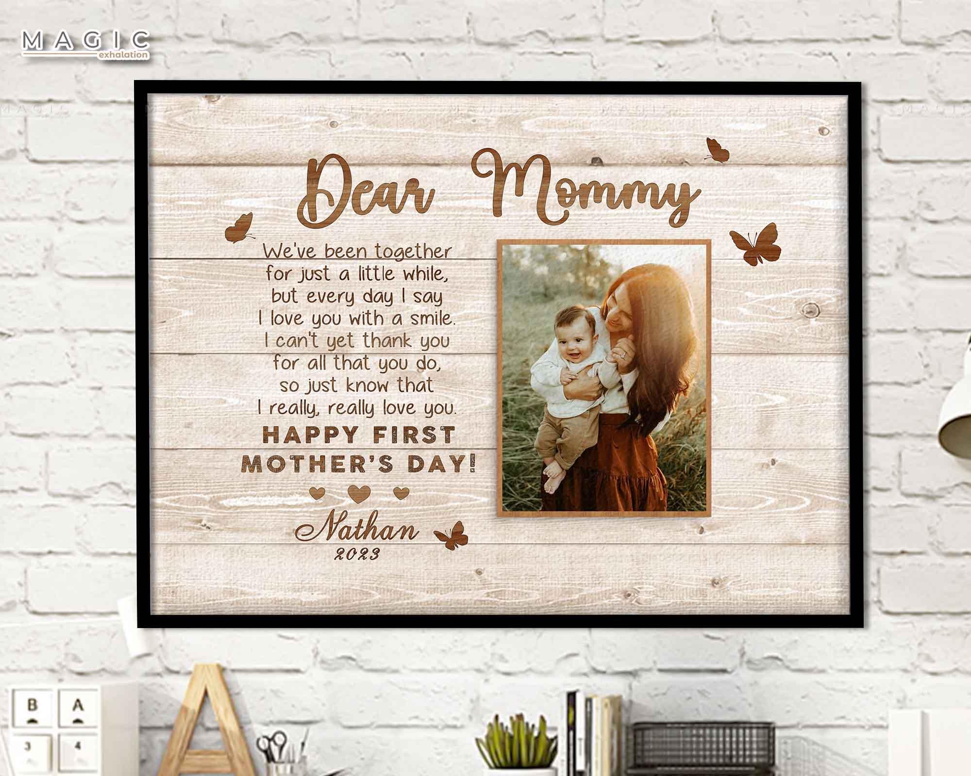 Custom Photo Mothers Day Canvas Art