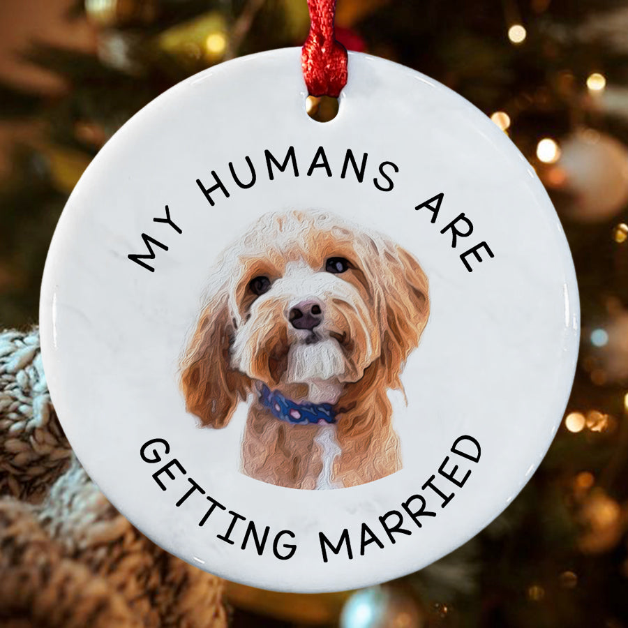 My Humans Are Getting Married Ornament