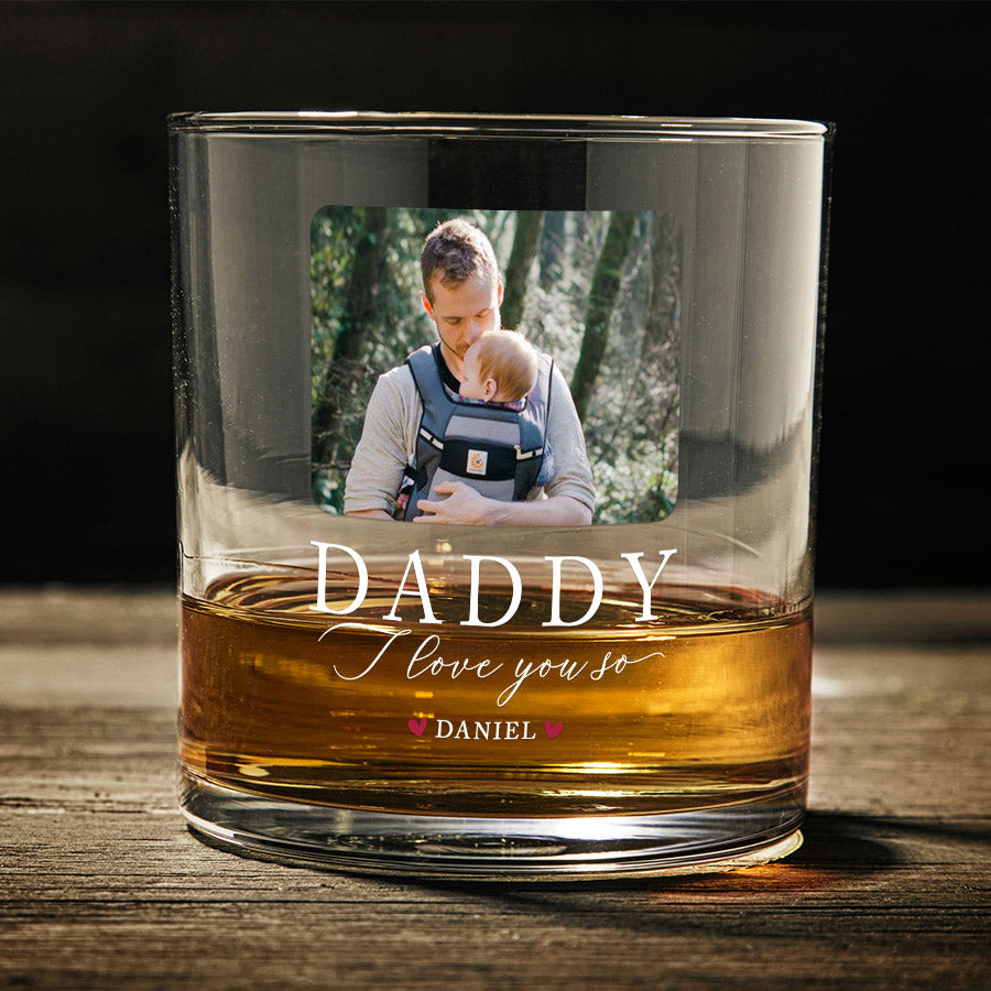 First Father’s Day Whiskey Glass