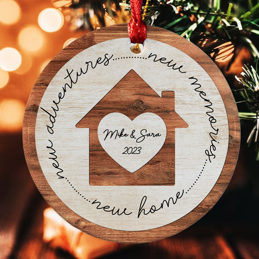 New Home New Adventures New Memories Ornament
