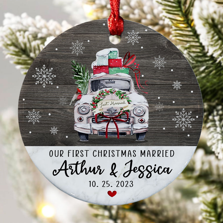 First Year of Marriage Ornament
