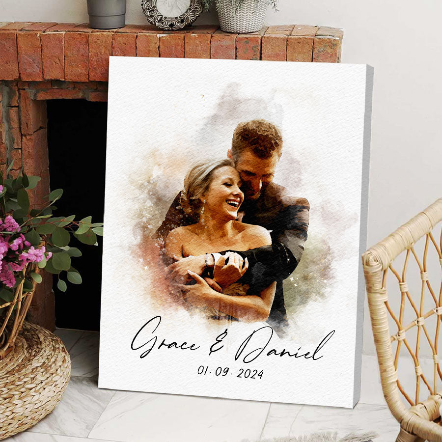 Watercolor Portrait Painting from Photo