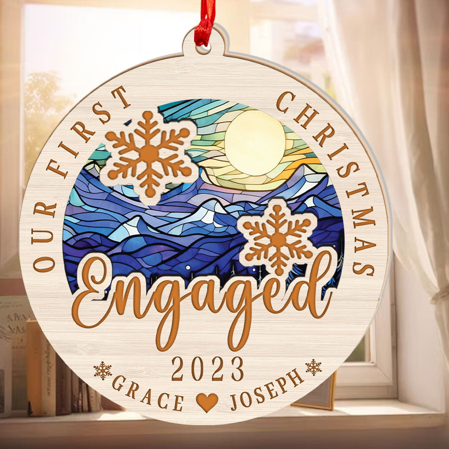 Ornament for Engaged Couple
