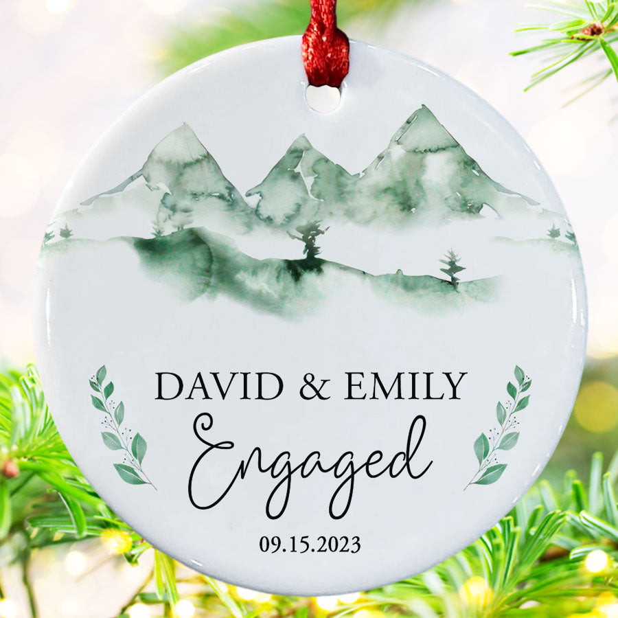 ornament for engaged couple