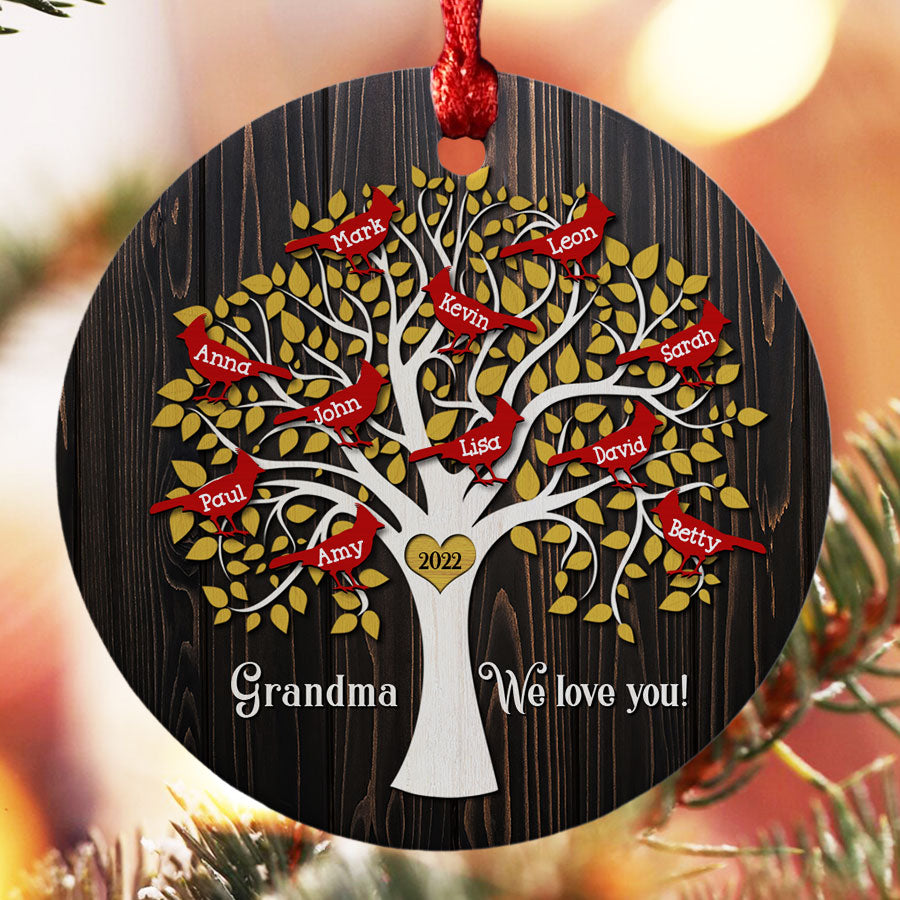 Ornaments With Grandkids Names