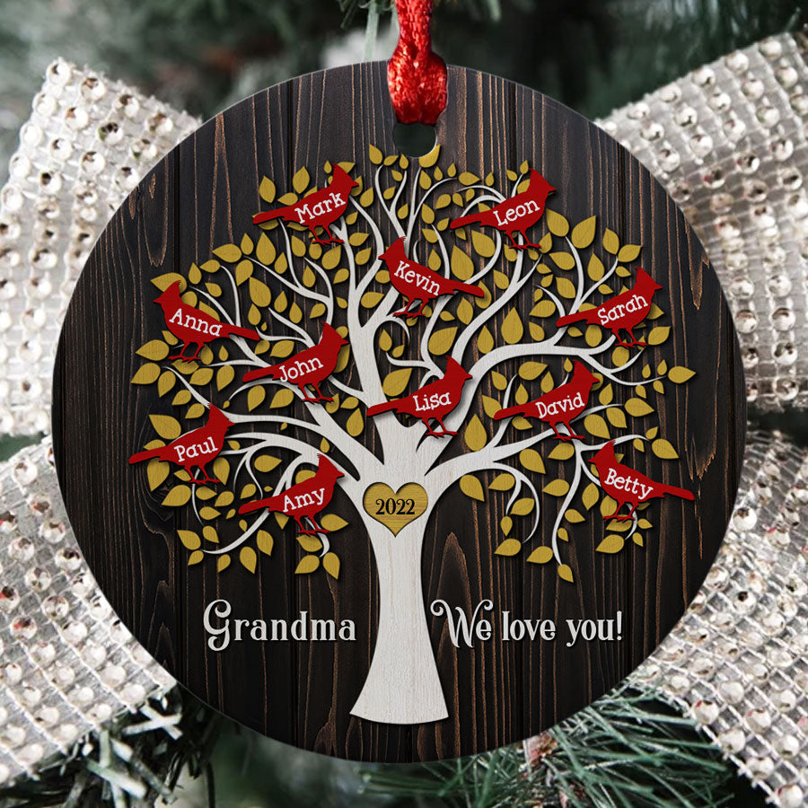 Ornaments With Grandkids Names
