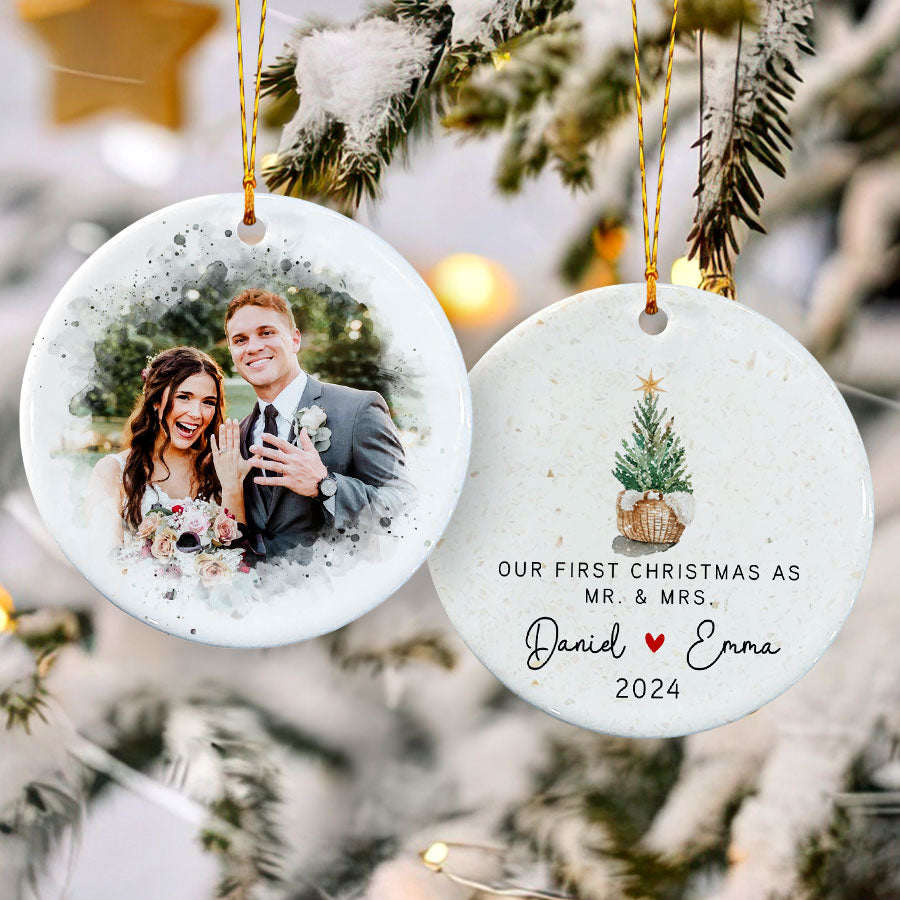 Our First Christmas As Mr And Mrs Ornament | First Christmas Married ...