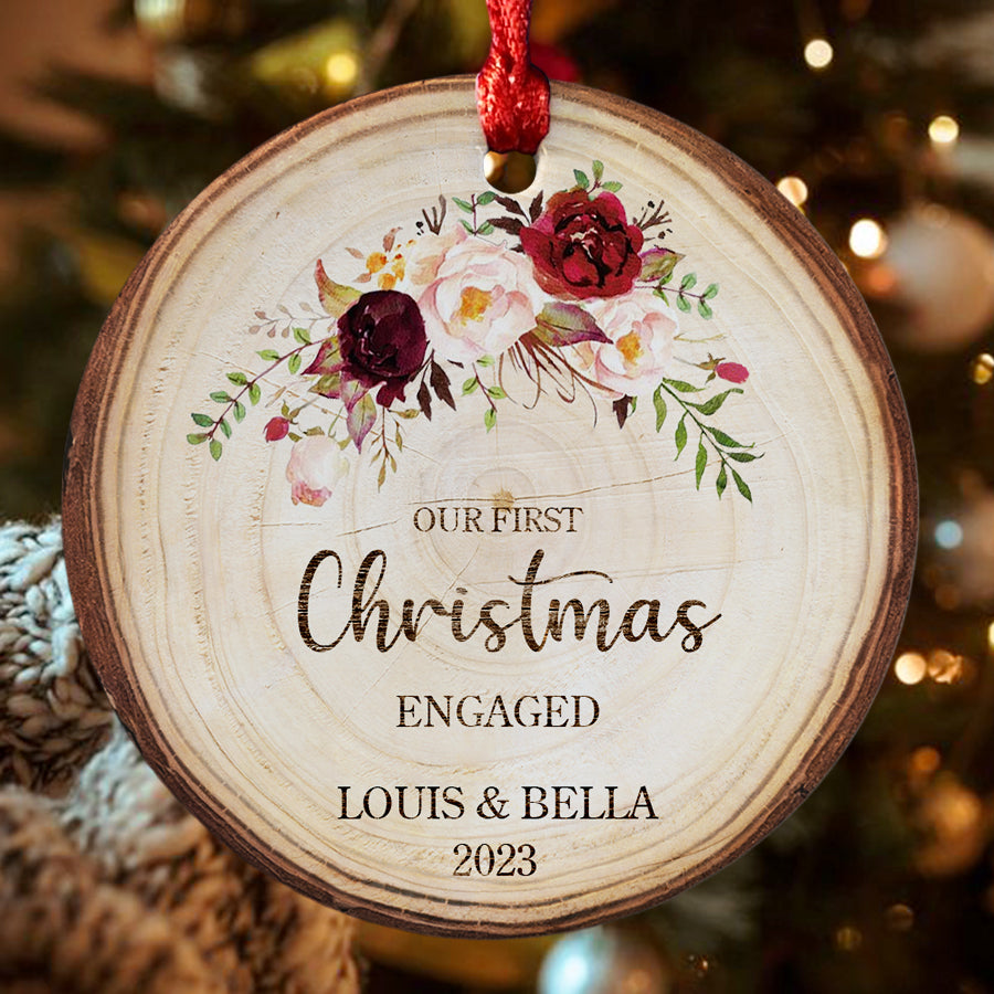 First Christmas Engaged Ornament