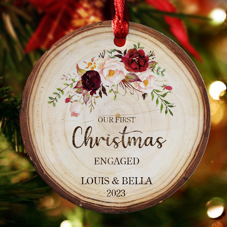 First Christmas Engaged Ornament