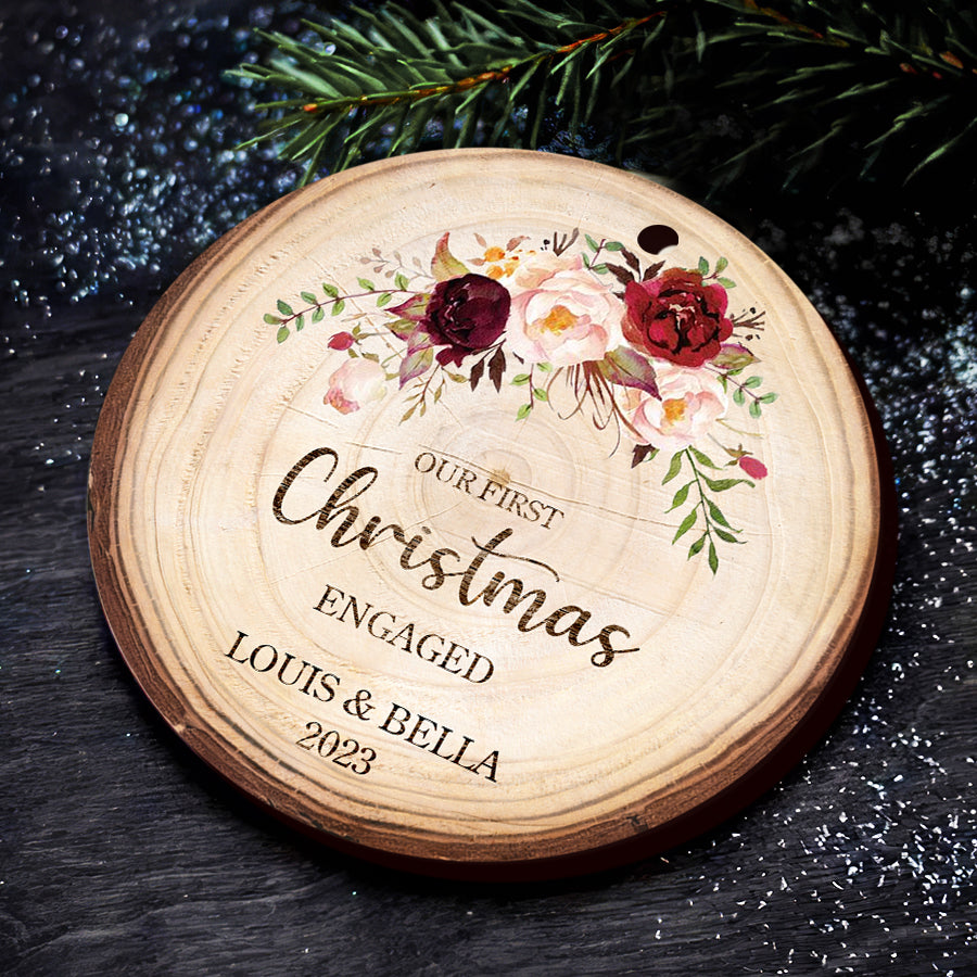 First Christmas Engaged Ornament