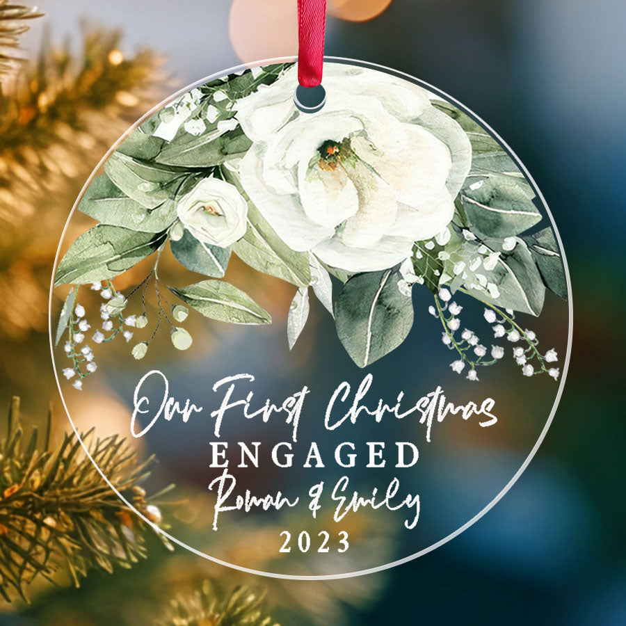Engagement Xmas Ornaments