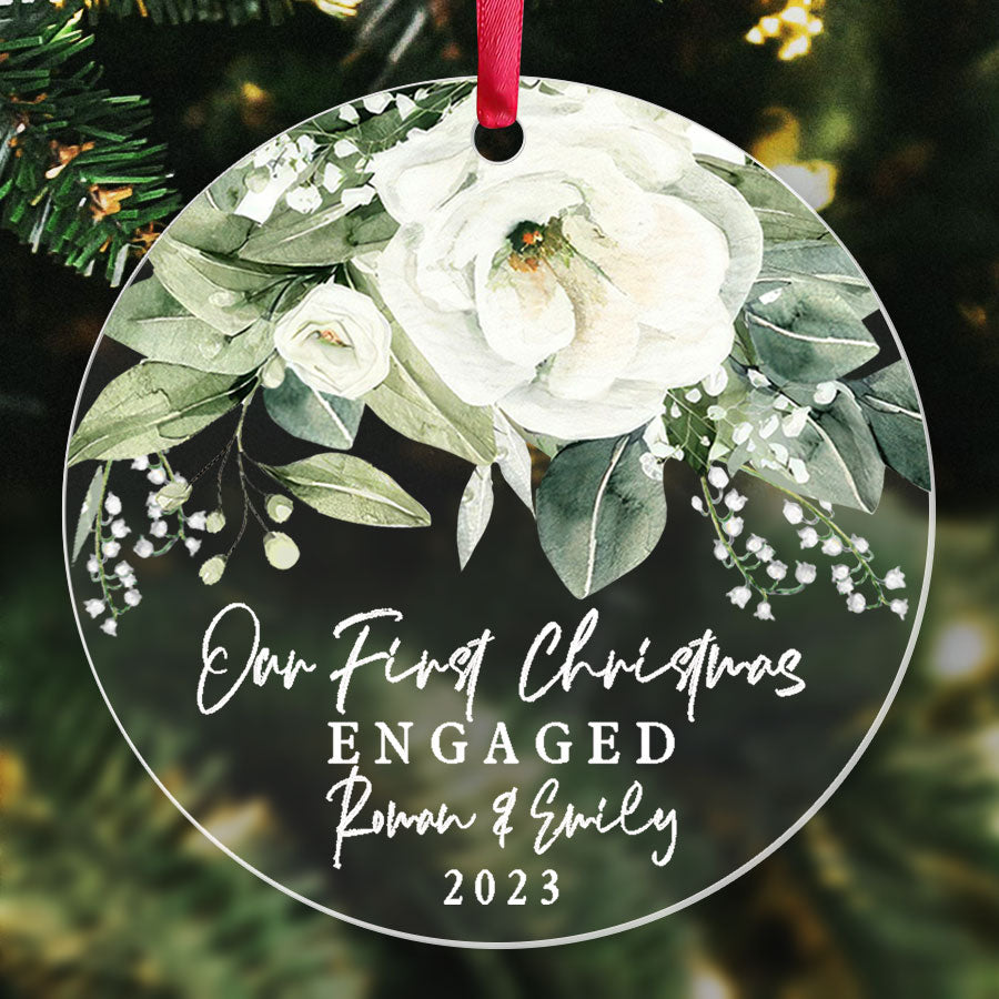 Engagement Xmas Ornaments