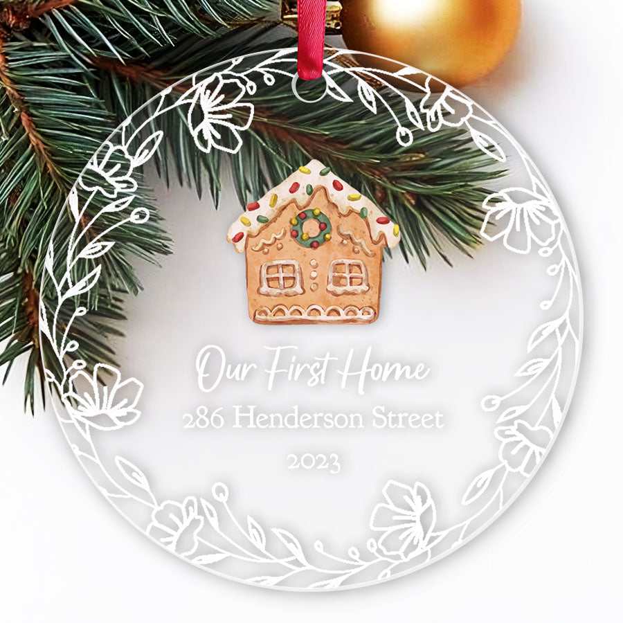 Custom 1St Home Christmas Ornament