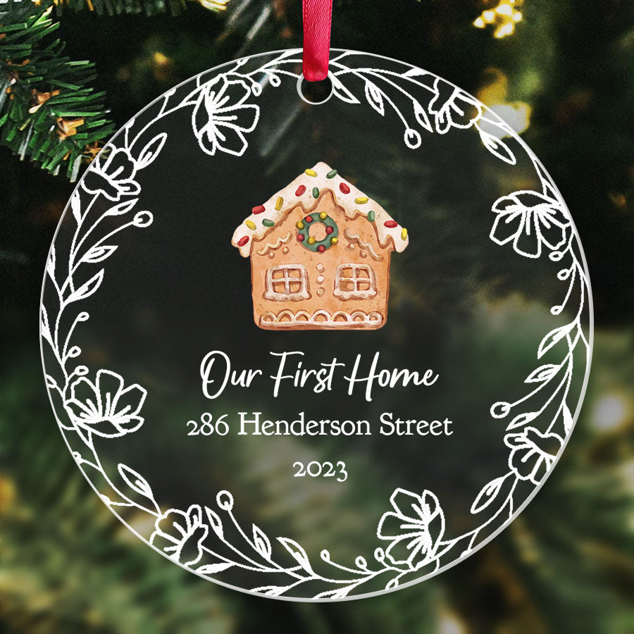 Custom 1St Home Christmas Ornament