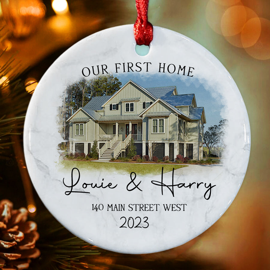 New Home Christmas Ornament Personalized