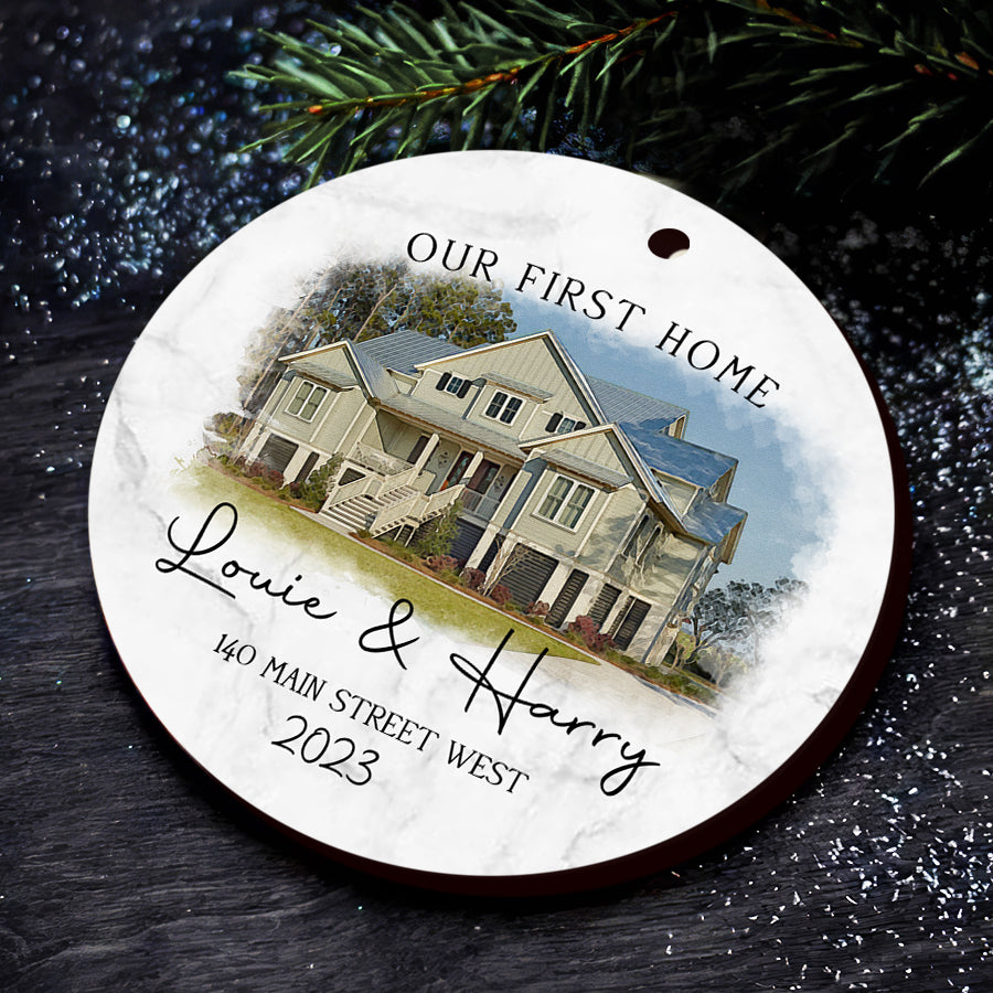New Home Christmas Ornament Personalized