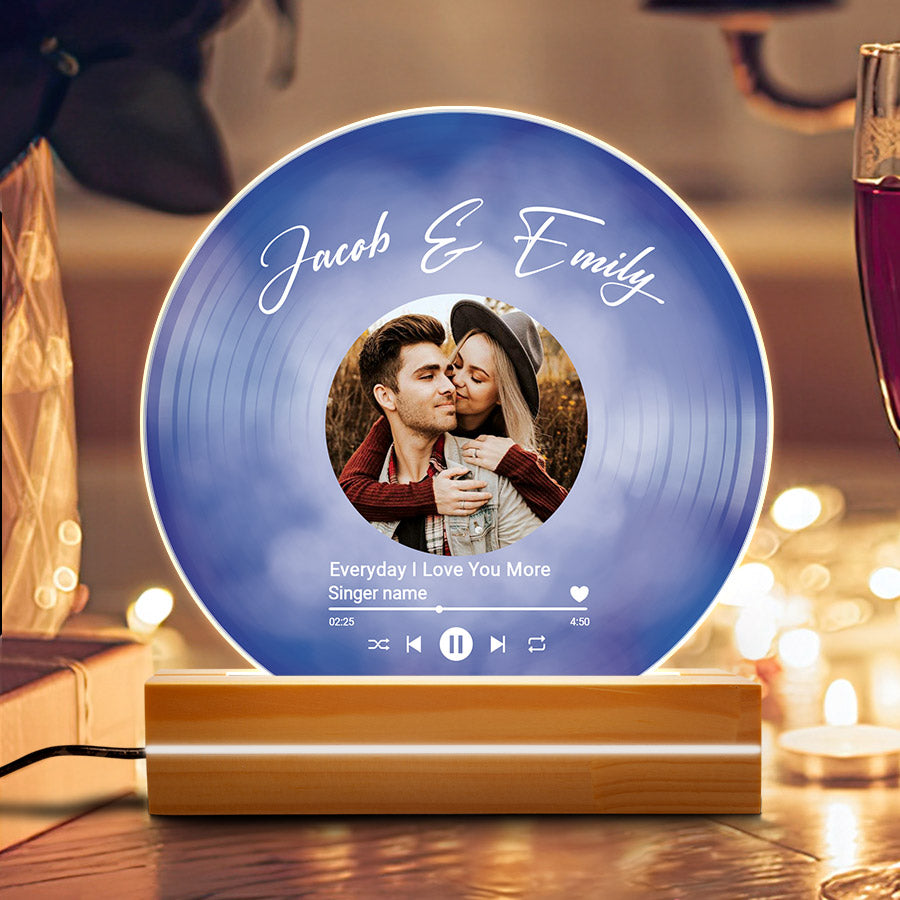 Custom Vinyl Plaque Led Night Light