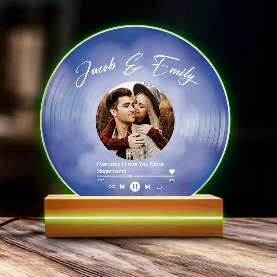 Custom Vinyl Plaque Led Night Light