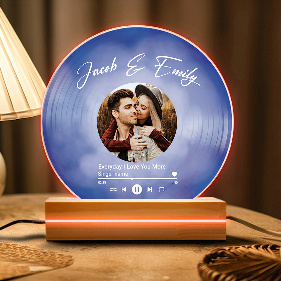 Custom Vinyl Plaque Led Night Light