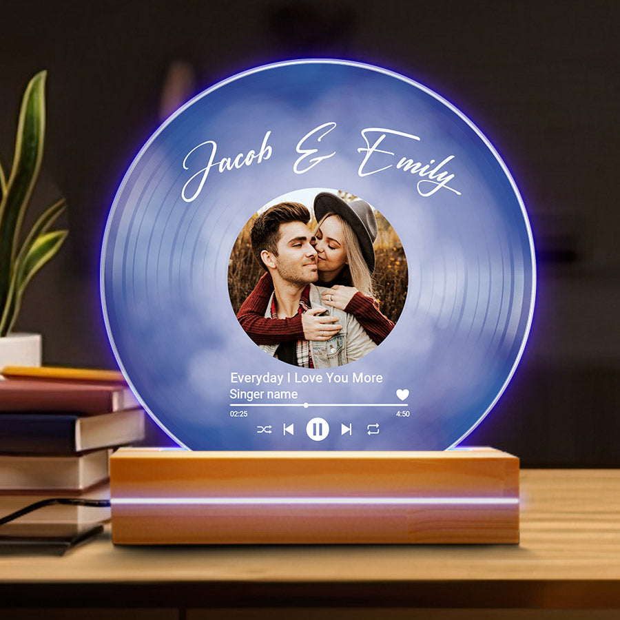 Custom Vinyl Plaque Led Night Light