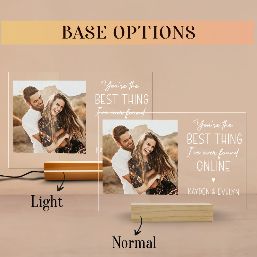 Custom Photo Acrylic Plaque Night Light