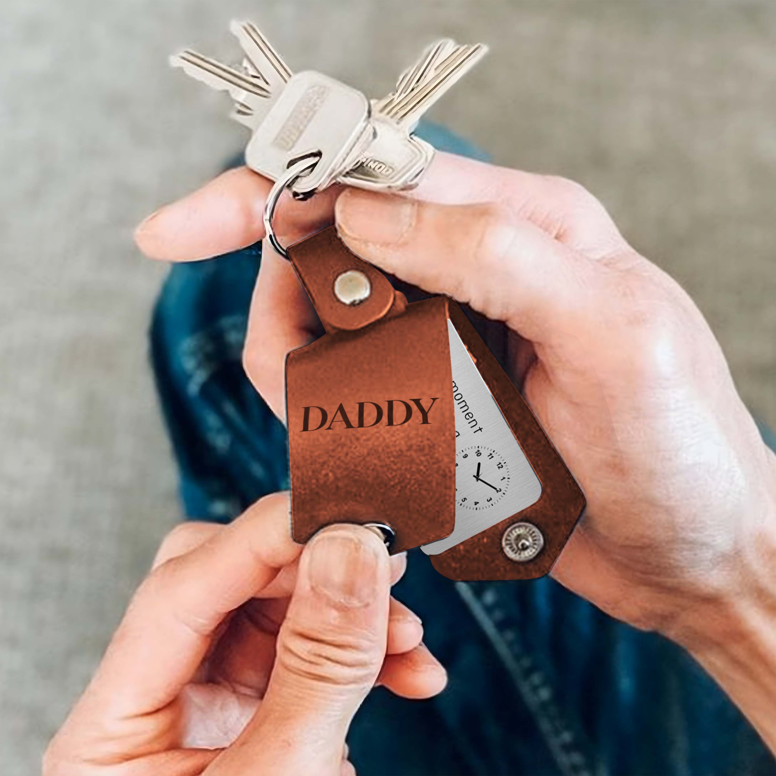 Father’s Day Keychain With Picture
