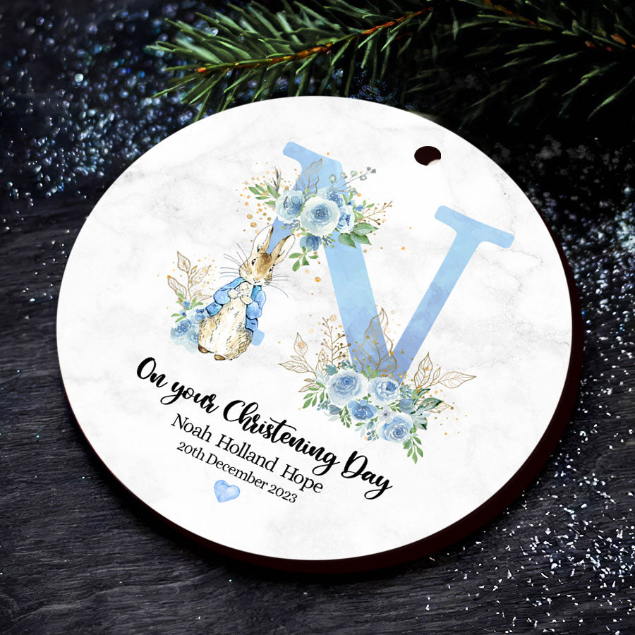 Personalized Christening Ornaments