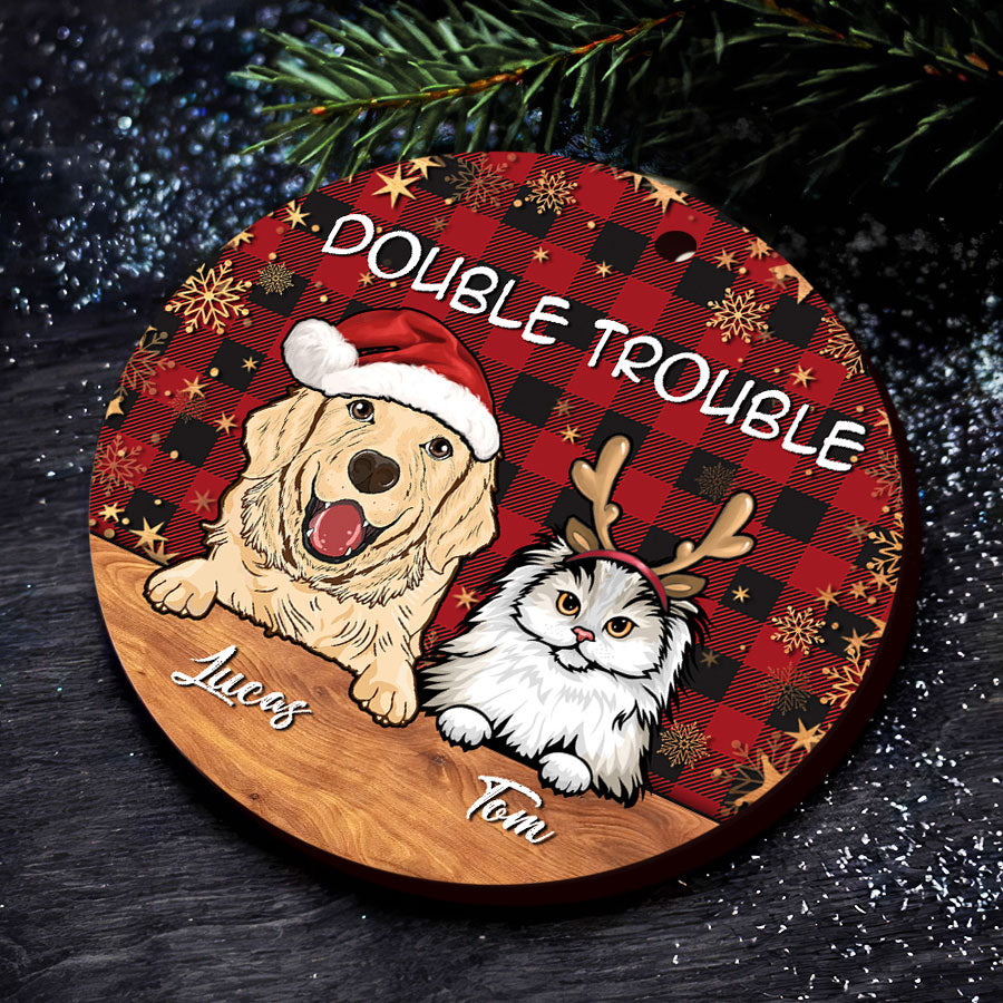 Dog and Cat Christmas Ornaments