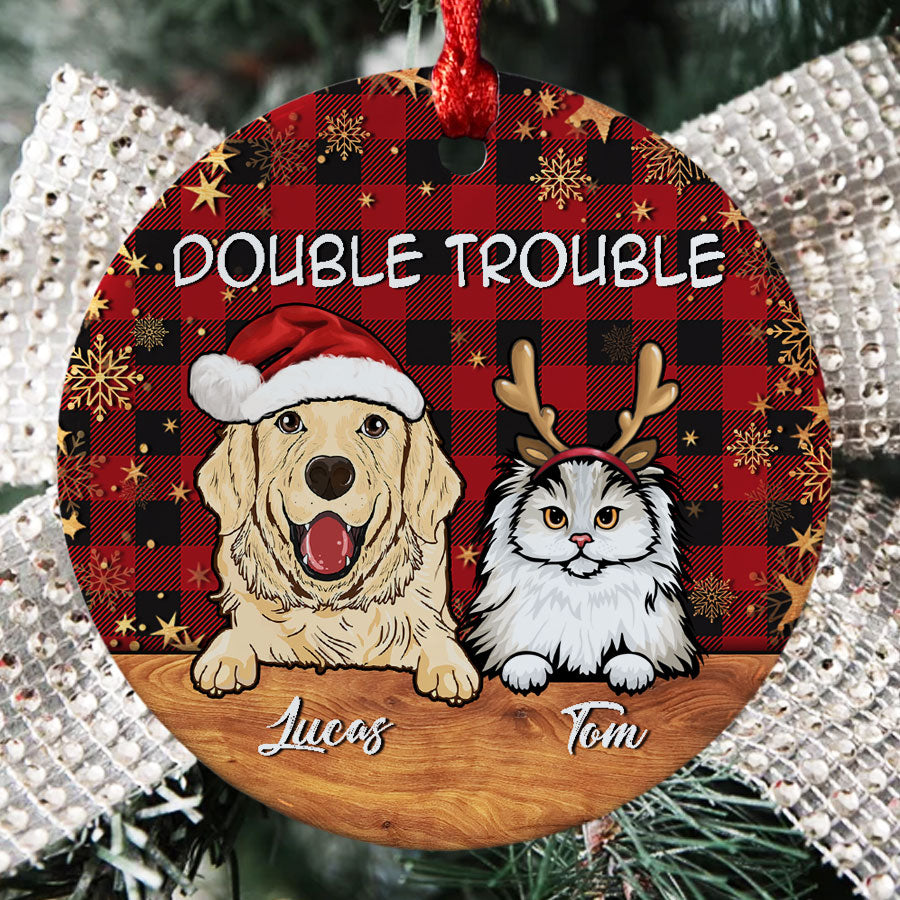 Dog and Cat Christmas Ornaments