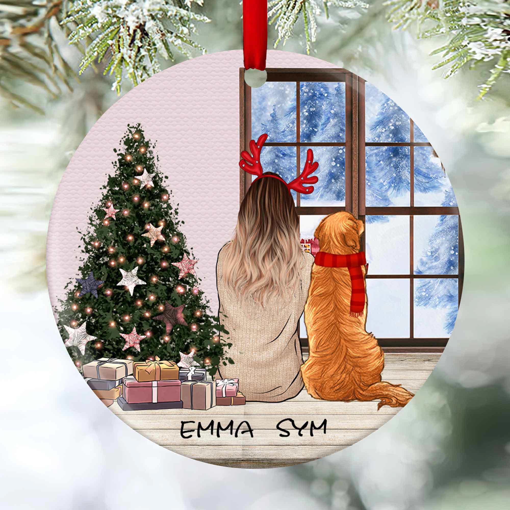 Personalized Dog Christmas Ornaments