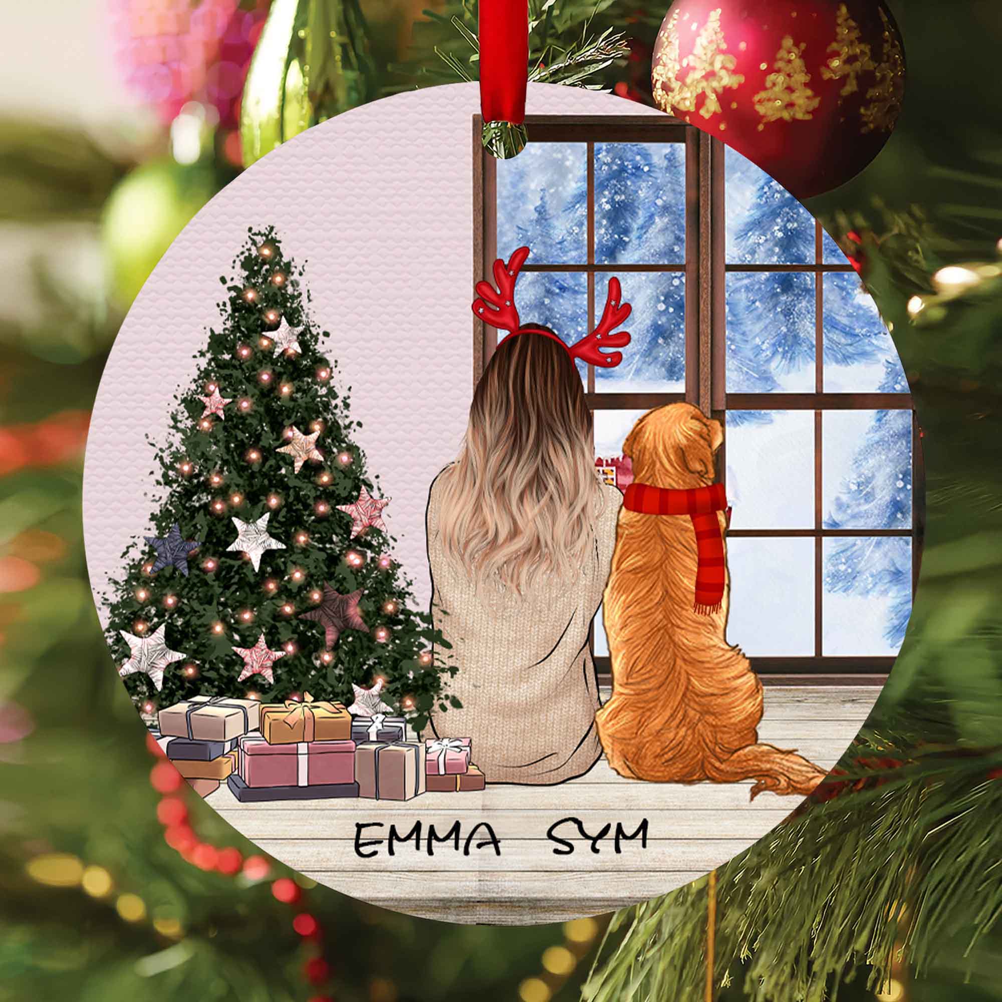 Personalized Dog Christmas Ornaments