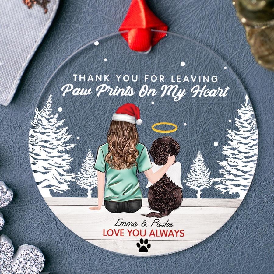 Custom Dog Memorial Ornament