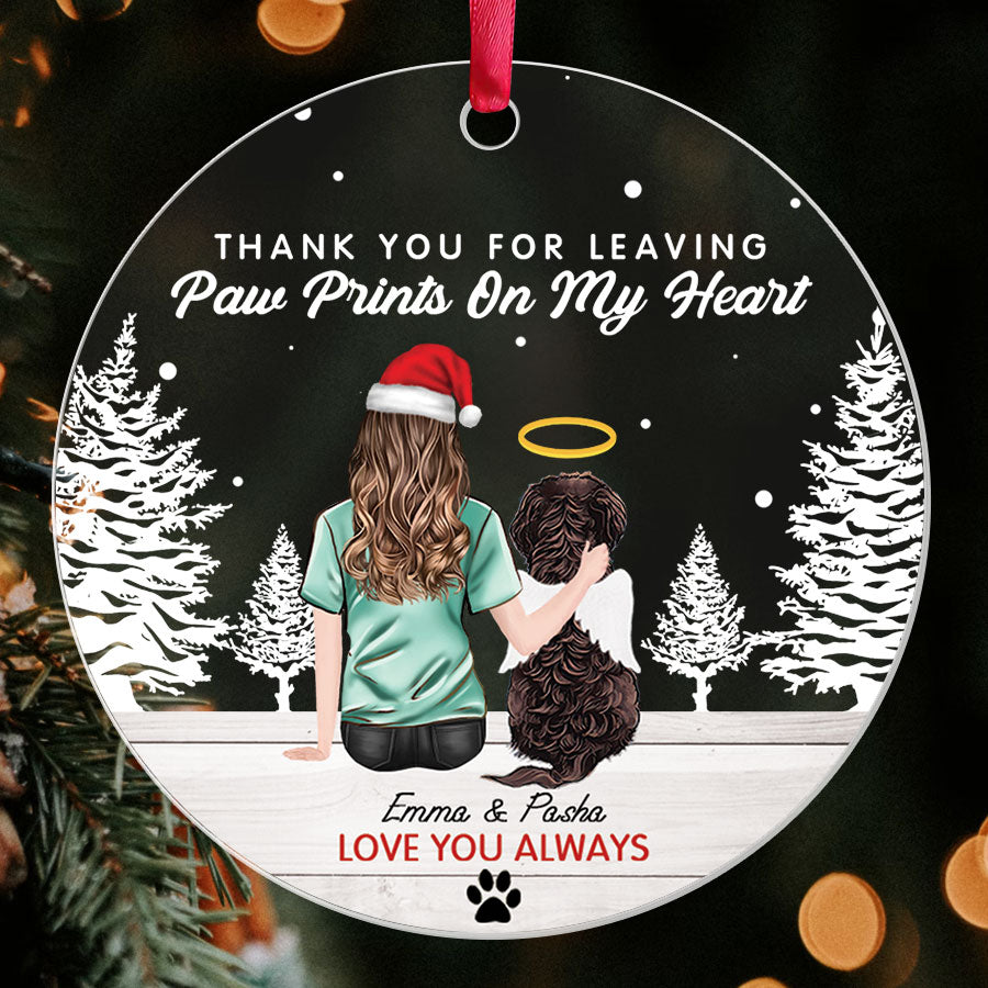 Custom Dog Memorial Ornament