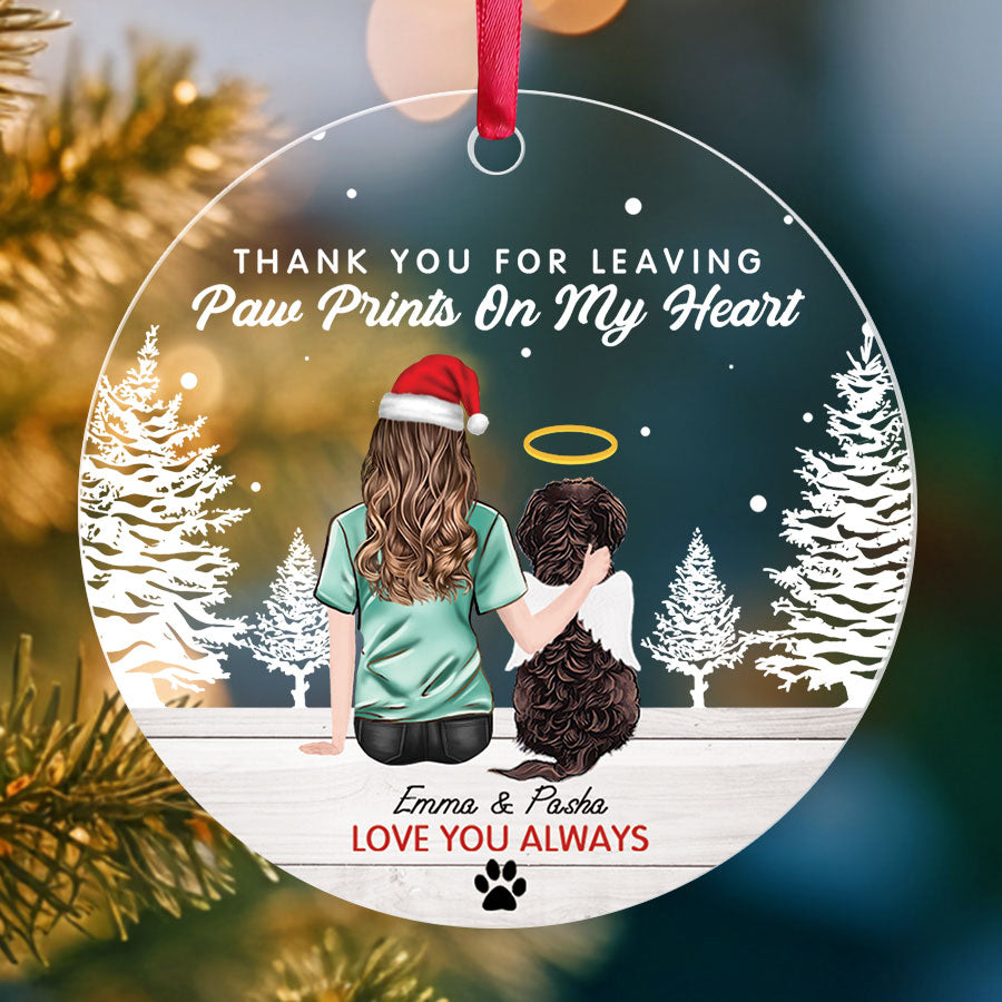 Custom Dog Memorial Ornament