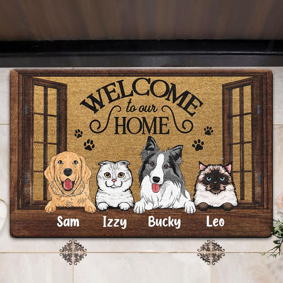 Personalized Doormats With Dogs