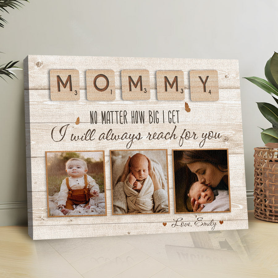 Custom Photo Collage Mothers Day Gift Canvas