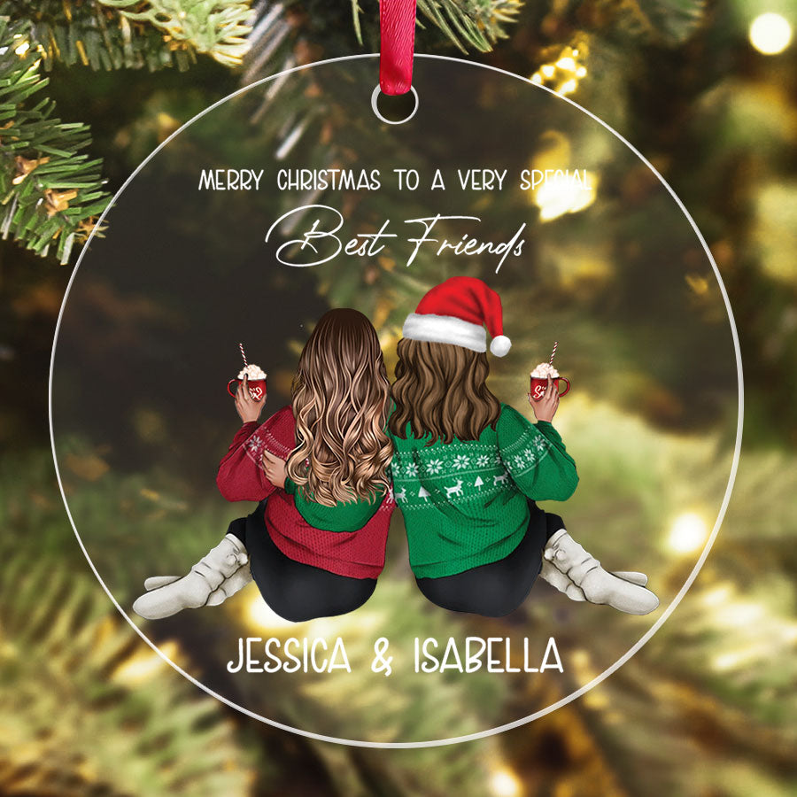 Personalized Friends Christmas Ornaments