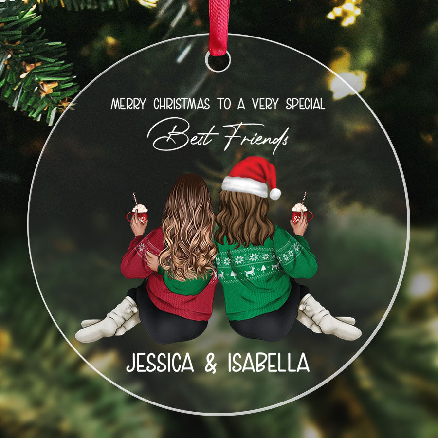 Personalized Friends Christmas Ornaments